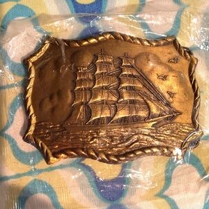 Gold Nautical Belt Buckle